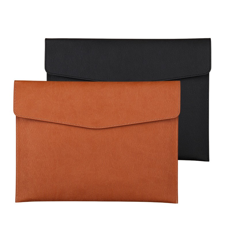 Leather Work Folder - Dokumententasche aus Kunstleder, Tasche für Geschäftsinformationen,