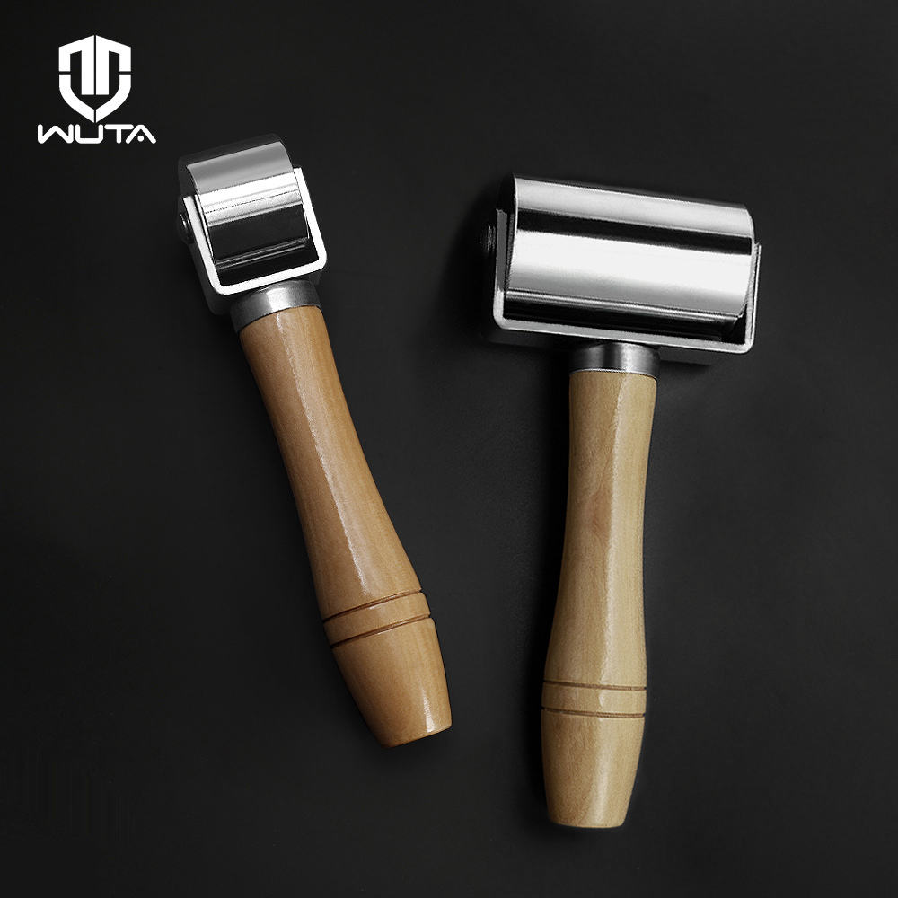 Leatherwork Hammer - WUTA 26/60mm Lederrollerwerkzeug Lederhandwerk Presskantenroller Kleber