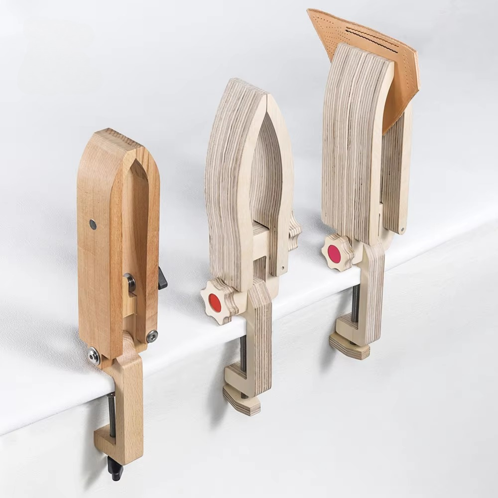 Leatherwork Clamp - Leder-Tischnähklemme für Pferdehufe – Handgefertigtes Nähwerkzeug