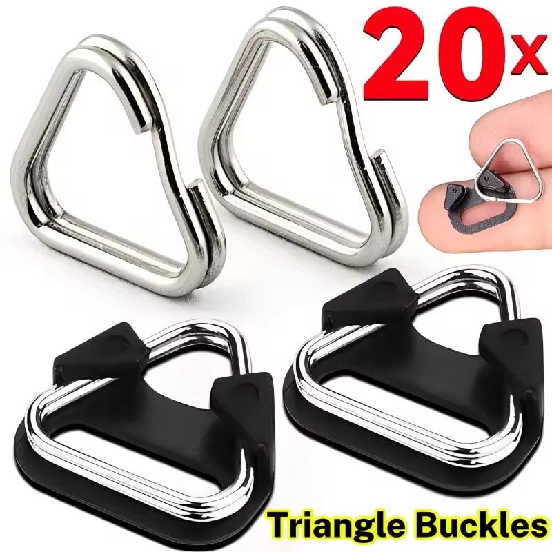 Belt Buckle Blank - Kameragurt-Haken Kamera-Schultergurt Dreieckiger Splitring Ersatz-Kameraschnalle für