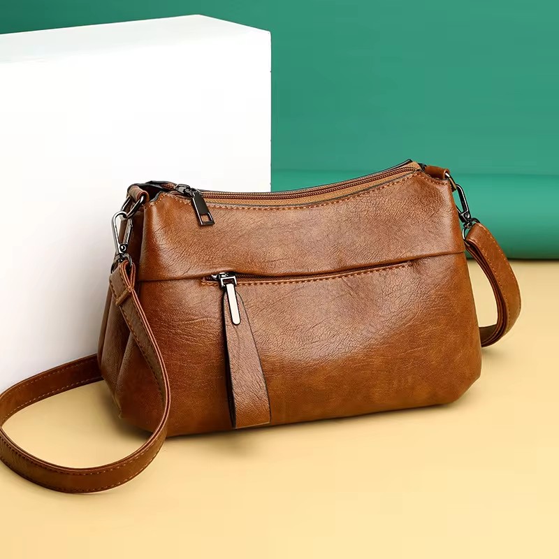 Leatherwork Letters - Neue Damen Schulter Geldbörse Tasche Mode