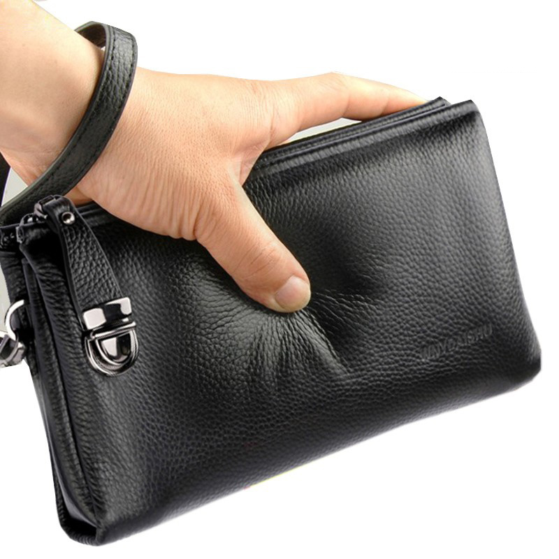 Leatherwork Clamp - 2025 handtasche Männer Echtes Rindsleder Koreanische