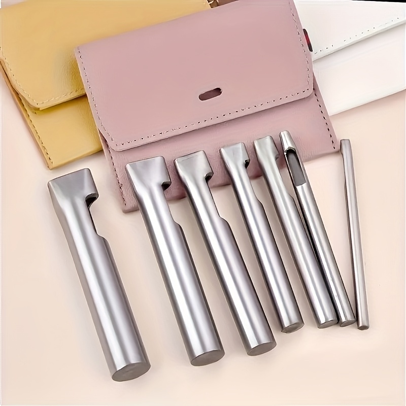 Leatherwork Hammer - 5er-Set Lederlochstanzer für längliche und ovale