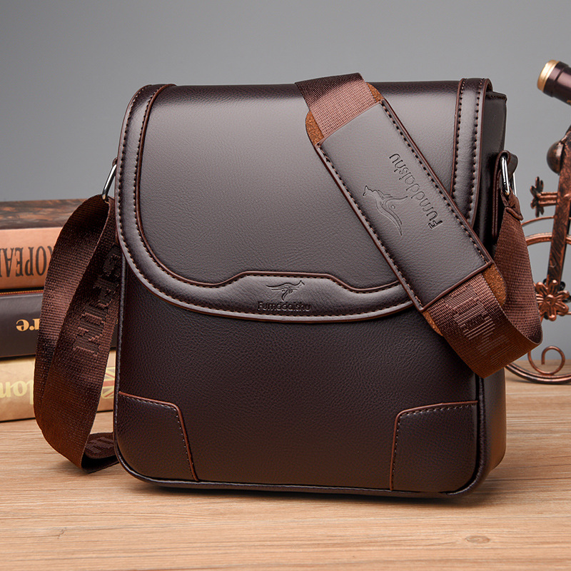 Leatherwork Letters - Luxus Marke Männer Leder Schulter Taschen