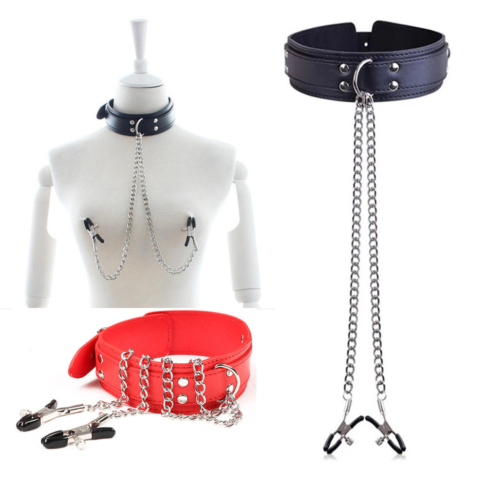 Leatherwork Clamp - BDSM Bondage Zurückhaltung Ausrüstung Metall Kette