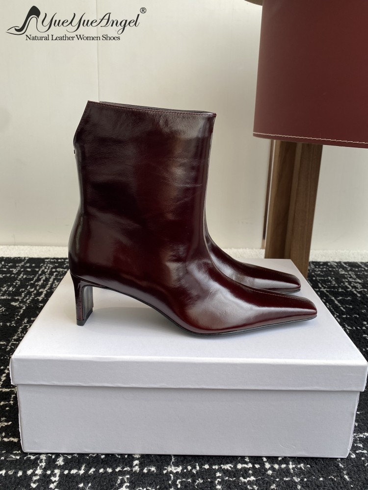 Leatherwork In French - Elegante Frauen Französisch Stil Zipper Arbeit