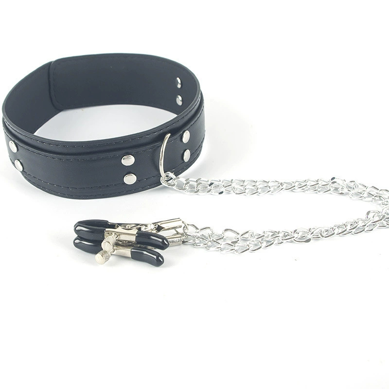 Punk-Lederhalsband mit Kette,  – Leatherwork Clamp Bewertung und Preis
