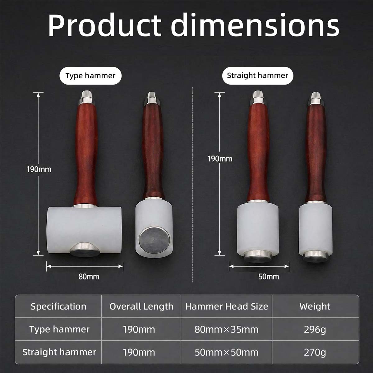 Nylon-Leder-Schnitzhammer DIY  – Leatherwork Hammer Bewertung und Preis