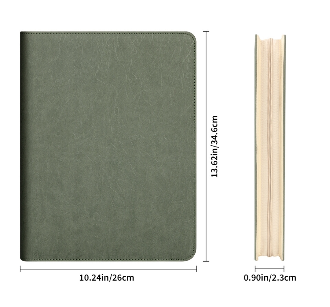 Neuer A4-Padfolio-Ordner mit R – Leather Work Folder Bewertung und Preis