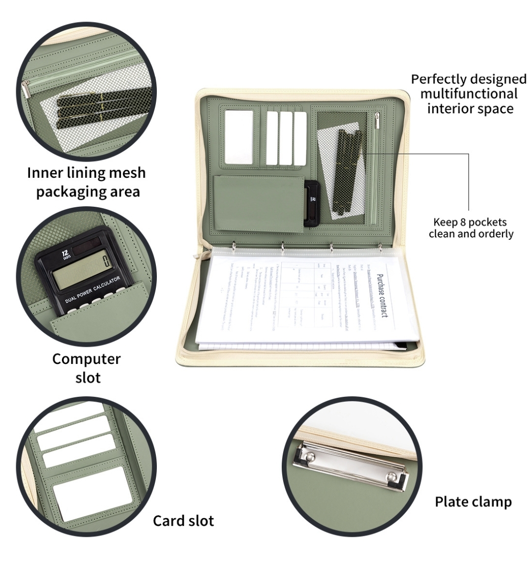 Neuer A4-Padfolio-Ordner mit R – Leather Work Folder Bewertung und Preis