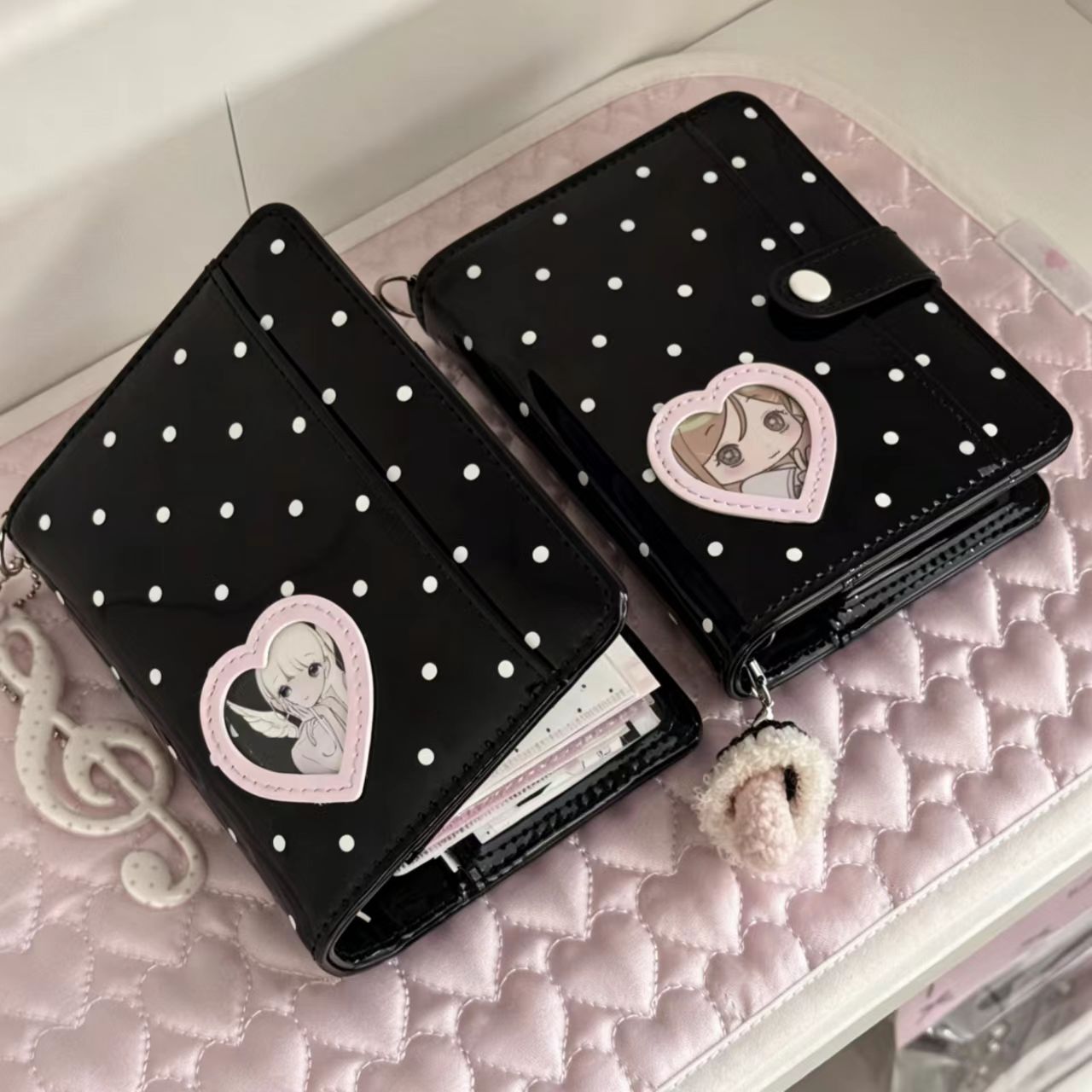 Koreanischer Stil Polka Dot He – Leather Work Diary Bewertung und Preis