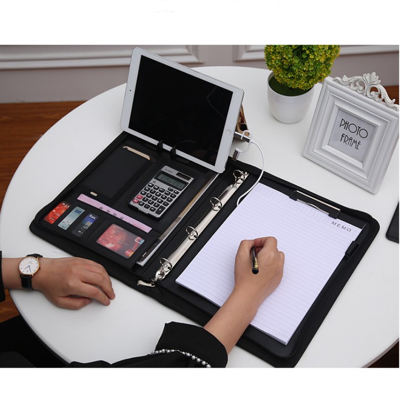 Multifunktionaler A4-Konferenz – Leather Work Folder Bewertung und Preis