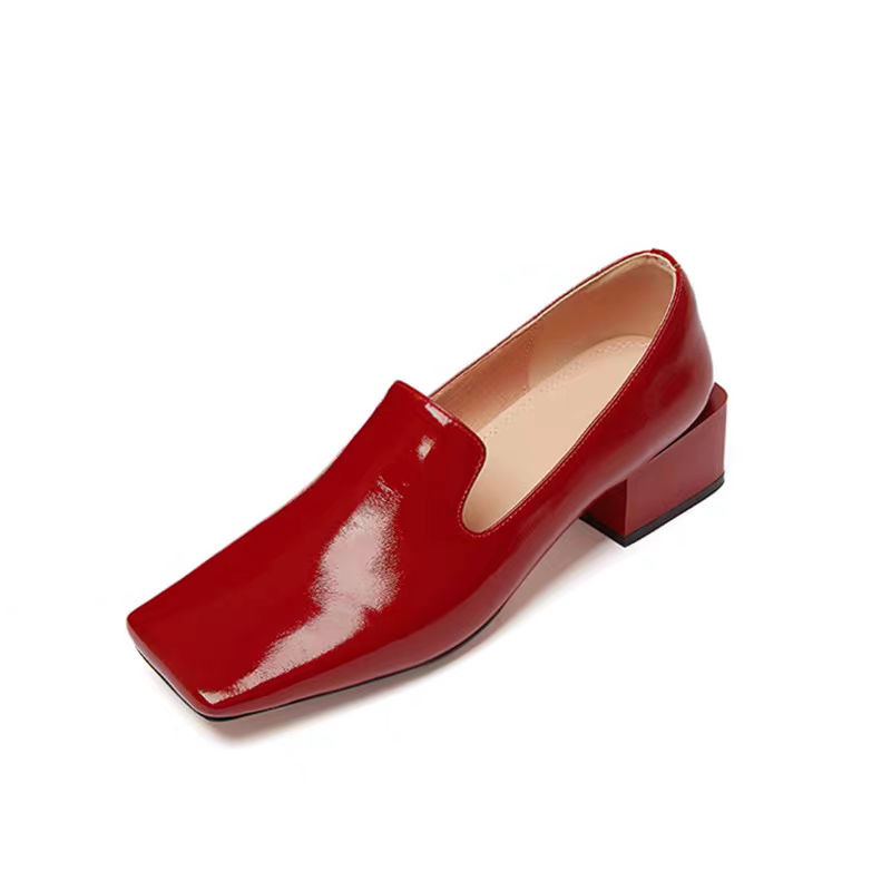 Rote Damenschuhe, Frühlings-Pu – Leatherwork In French Bewertung und Preis