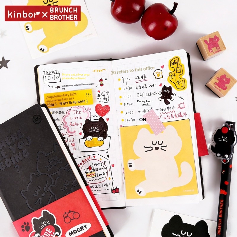 Kinbor Niedliches Cartoon A7 T – Leather Work Diary Bewertung und Preis