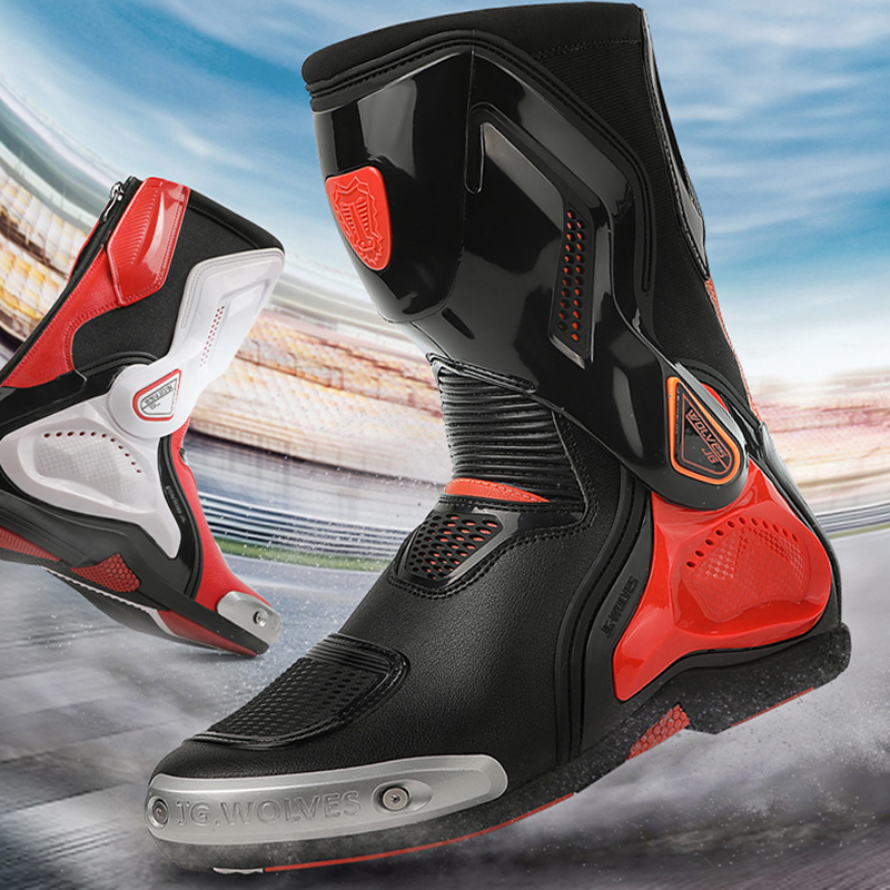 Herren-Motorradstiefel, hochge – Leatherwork Clamp Bewertung und Preis