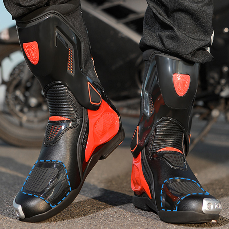 Herren-Motorradstiefel, hochge – Leatherwork Clamp Bewertung und Preis