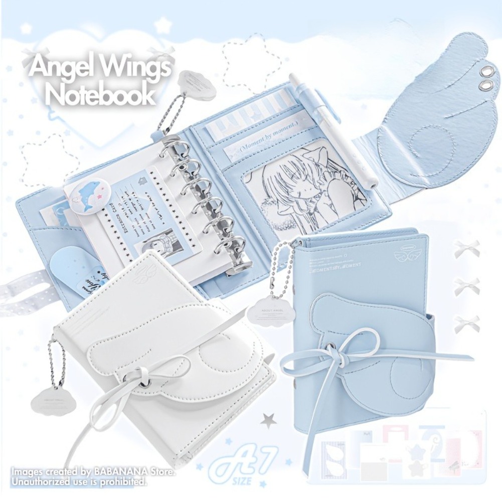 Kawaii Engelsflügel Notizbuch  – Leather Work Diary Bewertung und Preis
