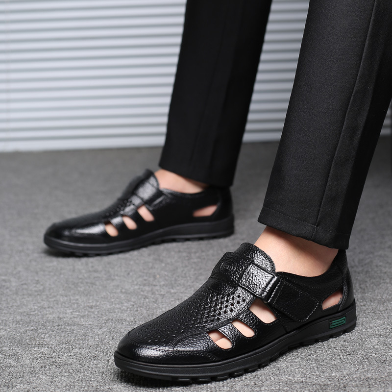 Herren-Ledersandalen, ausgehöh – Leather Work Outfit Bewertung und Preis