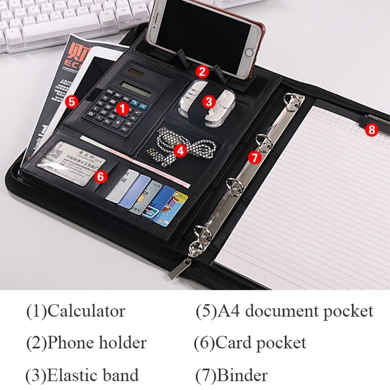 1 Stück A4 PU-Leder Reißversch – Leather Work Folder Bewertung und Preis