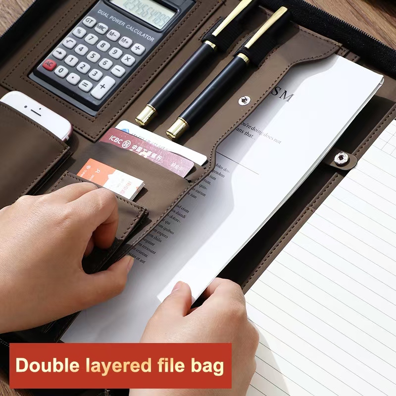 PU-Leder Portafolio A4 Dokumen – Leather Work Folder Bewertung und Preis